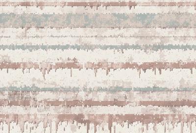 The primary subject of the image is a large, colorful, and textured carpet. The carpet features a mix of blue, pink, and white colors, creating a vibrant and lively atmosphere. The setting is indoors, with the carpet covering the floor. The visual style of the image is a combination of photo and digital art, giving it a unique and artistic appearance. The overall mood of the carpet is energetic and inviting, making it an appealing focal point in the