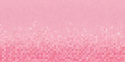 The primary subject of the image is a pink background with a pattern of white squares. The setting is a pink background with a pattern of white squares. The visual style is a digital art or illustration. The colors and mood are predominantly pink and white, creating a calm and soothing atmosphere.