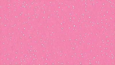 The primary subject of the image is a pink background with white snowflakes scattered across it. The setting appears to be a winter scene, possibly a holiday-themed design. The visual style is a combination of a photo and a digital art, as the snowflakes are digitally placed on the pink background. The colors and mood of the image are predominantly pink and white, creating a warm and festive atmosphere.