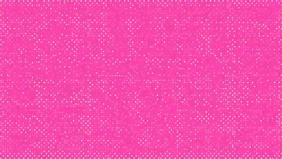 The primary subject of the image is a pink background with a pattern of white dots. The setting appears to be a pink wall or a pink surface, creating a visually striking and unique environment. The visual style of the image is a combination of a photo and a pattern, giving it a distinct and artistic appearance. The dominant colors in the image are pink and white, creating a warm and vibrant atmosphere.