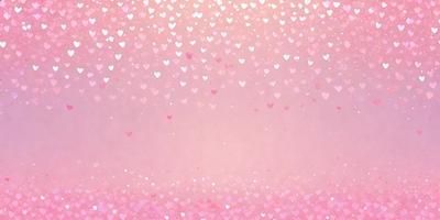 The primary subject of the image is a pink background with a pattern of hearts. The hearts are scattered across the background, creating a visually appealing and heartwarming scene. The setting appears to be a pink and white room, which adds to the overall mood of the image. The visual style of the image is a combination of digital art and illustration, giving it a unique and creative appearance. The dominant colors in the image are pink and white, which evoke feelings of warmth, love, and happiness