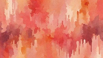 The primary subject of the image is a colorful painting or drawing featuring a red and orange color scheme. The setting is a painting or drawing, and the visual style is a combination of digital art and illustration. The colors and mood of the image are vibrant and lively, creating a sense of energy and creativity.