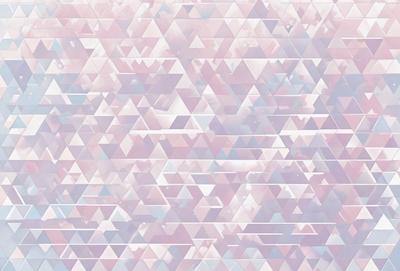The primary subject of the image is a patterned wallpaper with a pink and white color scheme. The setting is a room with a wall covered in this patterned wallpaper. The visual style is a combination of digital art and illustration, creating a unique and eye-catching design. The colors and mood of the image are predominantly pink and white, giving the space a warm and inviting atmosphere.