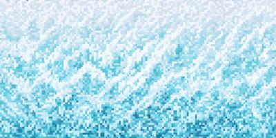 The primary subject of the image is a blue ocean with a pattern of waves. The setting is the ocean, and the visual style is digital art. The dominant colors are blue and white, creating a calm and serene atmosphere.