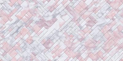 The primary subject of the image is a marble tile pattern. The setting is a pink marble wall, which serves as the background. The visual style is a close-up of the marble tile pattern, showcasing the intricate design. The colors and mood of the image are predominantly pink, giving it a warm and elegant atmosphere.