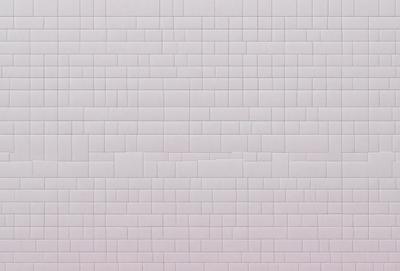 The primary subject of the image is a large brick wall. The setting is a white brick wall, which creates a clean and minimalist appearance. The visual style is a photo, capturing the details of the brick wall. The colors and mood of the image are predominantly white, giving it a calm and serene atmosphere.
