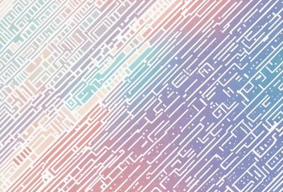 The primary subject of the image is a pattern of interconnected lines, which creates a visually intriguing and complex design. The setting is a colorful background, with the lines and patterns filling the majority of the space. The visual style is a combination of digital art and illustration, as the lines are intricately drawn and the overall composition is visually appealing. The colors and mood of the image are vibrant and energetic, with the various colors of the lines creating a dynamic and engaging atmosphere.