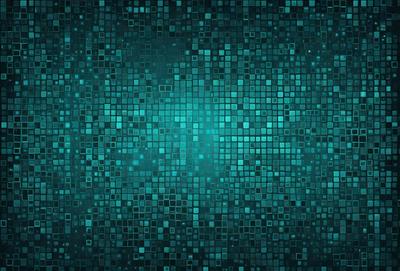 The primary subject of the image is a blue and green patterned background. The setting is a dark blue background with a green pattern, creating a visually striking and unique design. The visual style of the image is a combination of digital art and illustration, with the blue and green colors creating a vibrant and lively atmosphere.