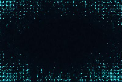 The primary subject of the image is a black background with a blue hue. The setting is a dark, empty space, and the visual style is a digital art or illustration. The dominant colors are black and blue, creating a moody and mysterious atmosphere.