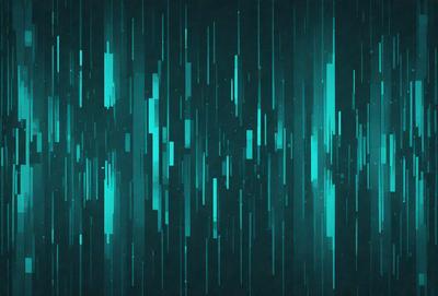 The primary subject of the image is a blue and green patterned background. The setting is a dark blue background with a green pattern, creating a visually striking contrast. The visual style is a digital art or illustration, as the pattern appears to be digitally created. The colors and mood of the image are predominantly blue and green, giving it a calm and soothing atmosphere.