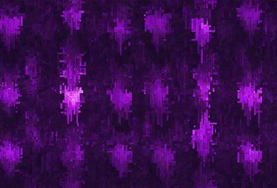 The primary subject of the image is a purple patterned background. The setting is a digital artwork, featuring a purple and black color scheme. The visual style is a combination of digital art and illustration, creating a unique and eye-catching design. The overall atmosphere is vibrant and energetic, with the purple hues evoking a sense of creativity and imagination.