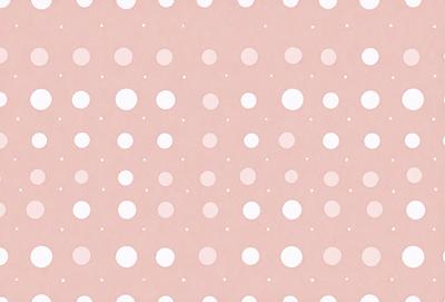 The primary subject of the image is a pattern of white dots on a pink background. The setting is a close-up of the pattern, showcasing the intricate details of the dots. The visual style is a combination of digital art and illustration, creating a unique and eye-catching design. The colors and mood of the image are predominantly pink and white, giving it a soft and delicate appearance.