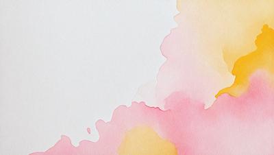 The primary subject of the image is a painting of a pink and yellow color palette. The painting is displayed on a white background, which contrasts with the vibrant colors of the painting. The visual style of the image is a combination of digital art and illustration, creating a unique and artistic representation of the color palette. The dominant colors in the painting are pink and yellow, which evoke a sense of warmth and happiness.