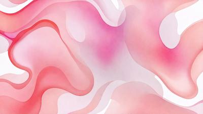 The primary subject of the image is a pink and white painting, which features a pattern of swirls and curves. The setting is a white background, and the visual style appears to be a combination of digital art and illustration. The dominant colors in the painting are pink and white, creating a warm and inviting atmosphere.