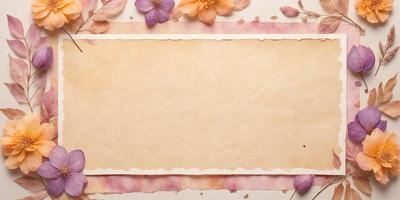 The primary subject of the image is a piece of paper with a blank space on it. The setting is a table with a white surface. The visual style is a photo, and the colors and mood are predominantly white and neutral.
