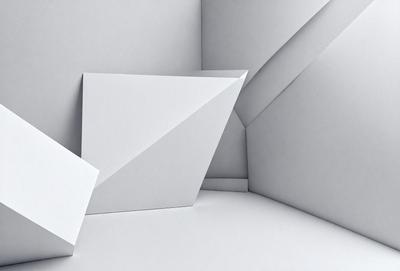 The primary subject of the image is a white square, which is the main object, scene, or focus of the image. The setting is a white background, which creates a clean and minimalist appearance. The visual style is a photo, as it captures the white square in a realistic manner. The colors and mood of the image are predominantly white, giving it a calm and serene atmosphere.