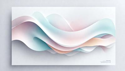 The primary subject of the image is a large, colorful, and abstract wave design. The wave is depicted in various shades of pink, blue, and white, creating a visually striking and vibrant scene. The setting is a white background, which provides a clean and minimalist appearance to the artwork. The visual style of the image is a combination of digital art and illustration, showcasing the artist's creativity and skill in crafting a unique and eye-catching design. The overall atmosphere of