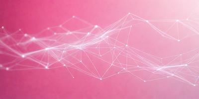 The primary subject of the image is a close-up of a pink background with a pattern of white lines. The setting appears to be a white wall, and the visual style is a combination of digital art and illustration. The dominant colors are pink and white, creating a warm and inviting atmosphere.