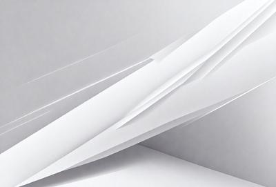 The primary subject of the image is a white paper airplane. The setting is a white background, which creates a clean and minimalist visual style. The paper airplane is the main focus of the image, and its simplicity and lack of color contribute to a calm and serene atmosphere.