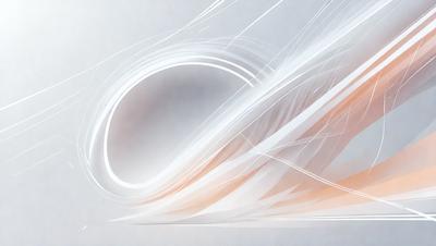 The primary subject of the image is a white, flowing, and curved line that appears to be a part of a larger artistic piece. The setting is a white background, which provides a clean and minimalist appearance. The visual style is a combination of digital art and illustration, creating a unique and eye-catching design. The colors and mood of the image are predominantly white, giving it a clean and serene atmosphere.