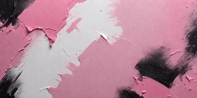 The primary subject of the image is a pink and white painting. The painting is displayed on a white background, which creates a contrast between the pink and white colors. The visual style of the painting appears to be a mix of digital art and illustration, as it features a blend of textures and patterns. The dominant colors in the painting are pink and white, creating a warm and inviting atmosphere.