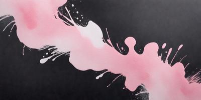 The primary subject of the image is a pink and white painting or drawing, which appears to be a watercolor or a digital artwork. The setting is a black background, which contrasts with the pink and white colors of the painting. The visual style suggests that the image is a digital artwork or a painting, rather than a photo. The colors and mood of the image are predominantly pink and white, creating a sense of warmth and elegance.