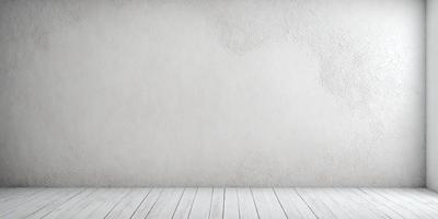 The primary subject of the image is a white wall with a white floor. The setting is a room with a white wall and floor, and the visual style is a photo. The colors and mood of the image are predominantly white, creating a clean and minimalist atmosphere.