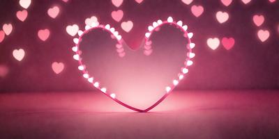 The primary subject of the image is a heart-shaped light with pink lights. The heart is made of neon lights and is placed on a pink background. The visual style of the image is a close-up of the heart, showcasing its unique design. The colors and mood of the image are predominantly pink, creating a warm and inviting atmosphere.