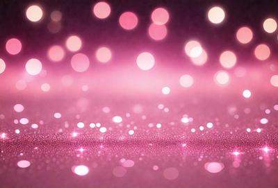 The primary subject of the image is a pink background with a pattern of pink and white lights. The setting is a pink surface, and the visual style is a close-up of the pink background. The colors and mood of the image are predominantly pink, creating a warm and inviting atmosphere.