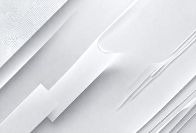The primary subject of the image is a white sheet of paper. The setting is a white background, and the visual style is a close-up of the paper. The colors and mood of the image are predominantly white, giving it a clean and minimalist appearance.