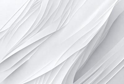 The primary subject of the image is a white sheet of paper with a pattern of folded edges. The paper appears to be a creased or folded sheet, giving it a unique texture. The setting is a white background, which provides a clean and minimalist appearance. The visual style is a close-up of the paper, showcasing the intricate details of the folded edges. The colors and mood of the image are predominantly white, giving it a clean and simple appearance.
