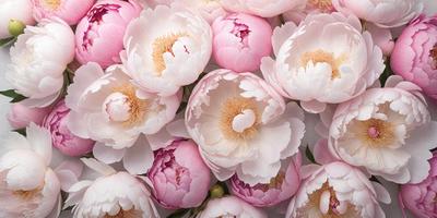 The primary subject of the image is a bouquet of pink flowers. The flowers are arranged in a visually appealing manner, creating a sense of beauty and elegance. The setting is a white background, which provides a clean and minimalist look to the scene. The visual style of the image is a close-up of the flowers, allowing the viewer to appreciate the details and textures of the petals. The colors and mood of the image are predominantly pink, which evokes feelings of warmth, love