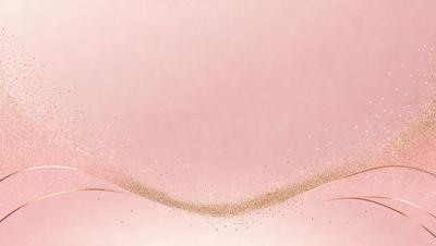 The primary subject of the image is a close-up of a pink background with a pattern of gold glitter. The setting is a pink surface, and the visual style appears to be a combination of a photo and digital art. The dominant colors are pink and gold, creating a warm and inviting atmosphere.