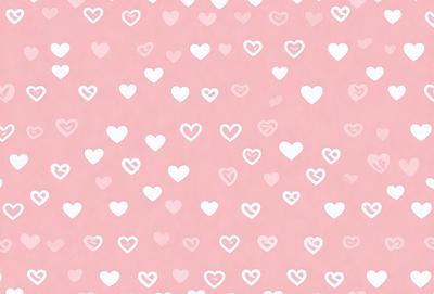 The primary subject of the image is a pattern of hearts. The hearts are arranged in a pink background, creating a visually appealing and heartwarming design. The setting appears to be a pink surface, which complements the hearts' color. The visual style of the image is a combination of digital art and illustration, as it showcases a well-crafted and detailed pattern of hearts. The colors and mood of the image are predominantly pink, which evokes feelings of love, warmth, and
