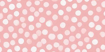 The primary subject of the image is a pattern of white dots on a pink background. The setting is a wall, and the visual style appears to be a combination of a photo and a digital art or illustration. The dominant colors are pink and white, creating a warm and inviting atmosphere.