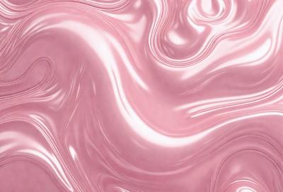 The primary subject of the image is a close-up of a pink, shiny, and smooth surface, possibly a piece of pink fabric or a pink-colored wall. The setting appears to be a room with a pink-colored background. The visual style of the image is a close-up, which emphasizes the smooth and shiny texture of the surface. The colors and mood of the image are predominantly pink, creating a warm and inviting atmosphere.
