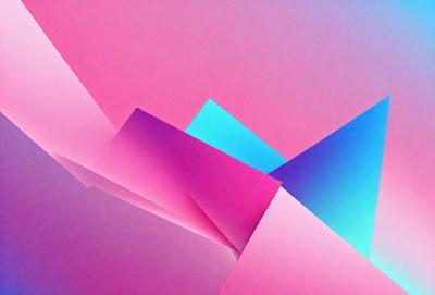 The primary subject of the image is a colorful, abstract design featuring a mix of pink, blue, and purple hues. The setting is a pink and blue background, which adds to the vibrant atmosphere of the design. The visual style appears to be a combination of digital art and illustration, creating a unique and eye-catching pattern. The colors and mood of the image are lively and energetic, making it an appealing and engaging piece of art.