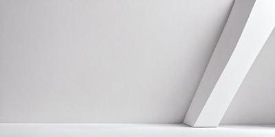 The primary subject of the image is a white wall. The setting is a plain white background, and the visual style is a photo. The colors and mood of the image are predominantly white, creating a clean and minimalist atmosphere.