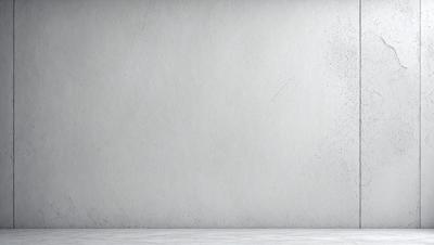 The primary subject of the image is a white wall with a gray background. The setting is a plain, empty room with no other objects or people visible. The visual style is a photo, and the colors and mood are predominantly neutral, with a slightly dull and uninteresting atmosphere.