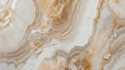 The primary subject of the image is a marble surface with a pattern of swirls and crevices. The setting is a natural environment, possibly a rock formation or a stone wall. The visual style is a close-up of the marble surface, showcasing its intricate texture and patterns. The colors and mood of the image are predominantly earthy tones, giving it a natural and organic feel.