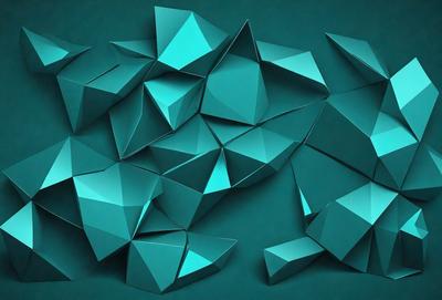 The primary subject of the image is a large blue geometric pattern, which is the main focus of the image. The setting is a dark blue background, which contrasts with the bright blue geometric pattern. The visual style is a digital art or illustration, as the pattern is intricate and detailed. The dominant colors are blue, with the geometric pattern being the most prominent feature in the image. The overall atmosphere is one of complexity and visual interest.