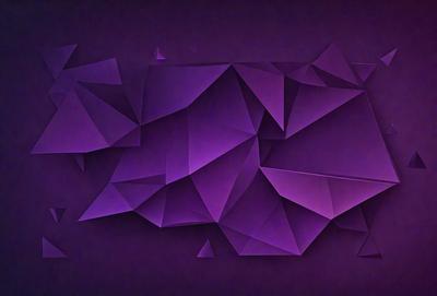The primary subject of the image is a purple geometric pattern, which is the main object, scene, or focus of the image. The setting or background is a purple wall, and the visual style is digital art. The dominant colors and overall atmosphere are purple and geometric, creating a visually striking and modern design.