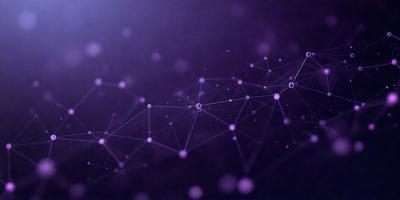 The primary subject of the image is a purple background with a pattern of white dots. The setting appears to be a dark, possibly futuristic environment. The visual style of the image is a combination of digital art and illustration, creating a unique and intriguing pattern. The colors and mood of the image are predominantly purple and dark, giving it a mysterious and captivating atmosphere.