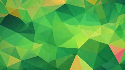 The primary subject of the image is a green and yellow geometric pattern. The setting is a green and yellow background, which creates a vibrant and lively atmosphere. The visual style is a combination of digital art and illustration, giving the image a unique and artistic appearance. The dominant colors are green and yellow, which are used throughout the pattern to create a sense of harmony and balance.