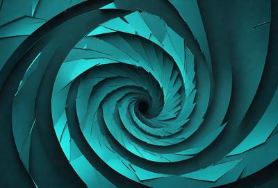 The primary subject of the image is a spiral pattern, which is the main object, scene, or focus of the image. The spiral pattern is set against a blue background, creating a visually striking contrast. The spiral pattern is depicted in a digital art style, giving it a modern and unique appearance. The overall atmosphere of the image is one of intrigue and fascination, as the viewer is drawn into the depths of the spiral pattern.