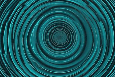 The primary subject of the image is a blue spiral, which appears to be a swirl or vortex. The setting is a dark blue background, which contrasts with the spiral. The visual style is a digital art or illustration, as the spiral is depicted in a detailed and intricate manner. The colors and mood of the image are predominantly dark blue, creating a sense of depth and mystery.