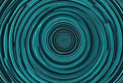 The primary subject of the image is a blue spiral, which appears to be a swirl or vortex. The setting is a dark blue background, which contrasts with the spiral. The visual style is a digital art or illustration, as the spiral is depicted in a detailed and intricate manner. The colors and mood of the image are predominantly dark blue, creating a sense of depth and mystery.