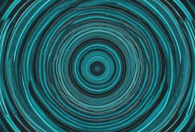 The primary subject of the image is a blue spiral, which appears to be a digital art or illustration. The spiral is set against a dark blue background, creating a striking contrast. The visual style of the image suggests that it is a creative and artistic representation of a spiral, possibly inspired by the concept of a black hole. The colors and mood of the image convey a sense of depth and intrigue, as the viewer is drawn into the spiral's mesmerizing pattern.