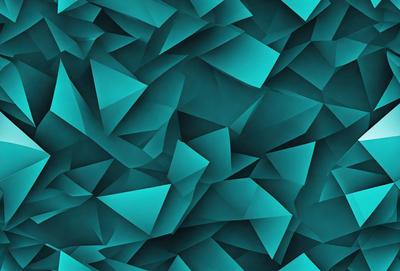 The primary subject of the image is a blue geometric pattern, which is the main object, scene, or focus of the image. The setting or background is a blue and green geometric pattern, which is the environment, backdrop, or surface visible in the image. The visual style of the image is digital art, as it is a digital creation. The dominant colors and overall atmosphere of the image are blue and green, giving it a modern and vibrant appearance.