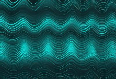 The primary subject of the image is a blue and green patterned wallpaper. The setting is a room with a blue and green color scheme. The visual style is a patterned wallpaper, which gives the room a unique and vibrant atmosphere. The dominant colors are blue and green, creating a calming and soothing environment.